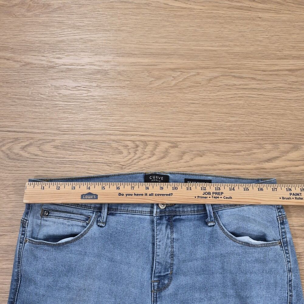 Curve Appeal Jeans 14/32 Womens Mid-Rise Relaxed Fit Blue Denim Pants 32x28 - Picture 5 of 11